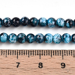 Baking Paint Glass Beads Strands&nbsp;DGLA-N003-4mm-A08