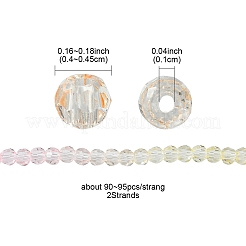Transparent Glass Beads Strands&nbsp;GLAA-YW0001-59B