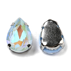 Mocha Fluorescent(MI) Teardrop Sew on Rhinestone&nbsp;GGLA-R043-02B-P01