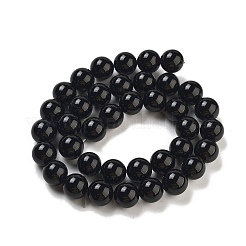 Natural Black Onyx Round Bead Strands&nbsp;X-G-R198-10mm
