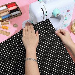 Polka Dot Pattern Cotton Fabric&nbsp;AJEW-PH0009-13B