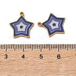 304 Stainless Steel Enamel Pendants&nbsp;STAS-B100-07G