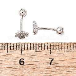 S999 Fine Silver Stud Earrings&nbsp;EJEW-C179-01P