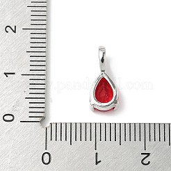 Brass Birthstone Pendants&nbsp;KK-D372-02P
