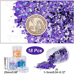 PET Luminous Shining Nail Art Glitter&nbsp;MRMJ-WH0070-27