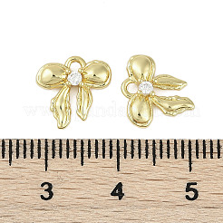 Rack Plating Brass Micro Pave Cubic Zirconia Charms&nbsp;KK-C082-04G