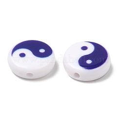 Printed Opaque Acrylic Beads&nbsp;OACR-L015-01B
