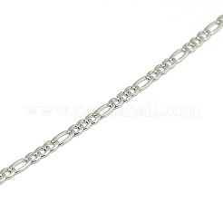 Tarnish Resistant 304 Stainless Steel Figaro Chain Necklace Making&nbsp;STAS-A028-N025P