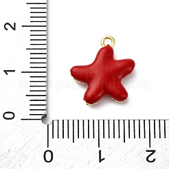 Brass Enamel Pendants&nbsp;KK-F895-12B-G