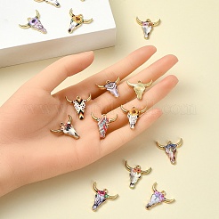 15Pcs 15 Styles Zinc Alloy Enamel Pendants&nbsp;ENAM-YW0003-82