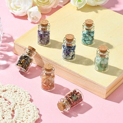 Transparent Glass Wishing Bottle Decoration&nbsp;AJEW-JD00009