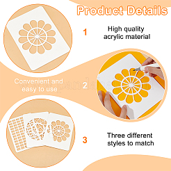 1 Set Acrylic Drawing Painting Stencils Templates&nbsp;DIY-BC0014-33A