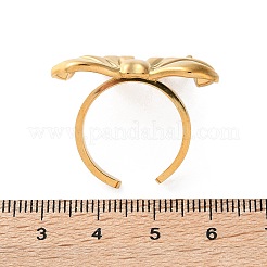 Stainless Steel Shell Rings&nbsp;RJEW-R144-02A-G