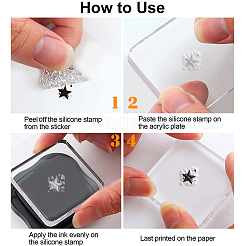 Custom Summer Theme PVC Plastic Clear Stamps&nbsp;DIY-WH0631-0373