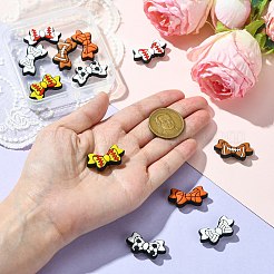 12Pcs 6 Colors Bowknot Food Grade Eco-Friendly Silicone Beads&nbsp;SIL-CJ0002-37