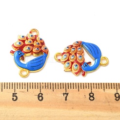Alloy Royal Blue Enamel Connector Charms&nbsp;FIND-U033-02G