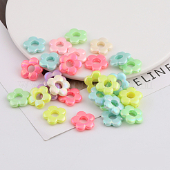 100Pcs Opaque Acrylic Bead Frame&nbsp;MACR-SP0001-97