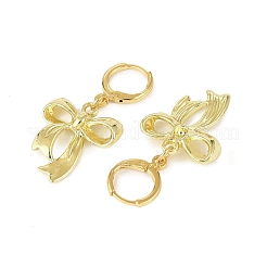 Bowknot Alloy Hoop Earrings&nbsp;EJEW-JE06357-02