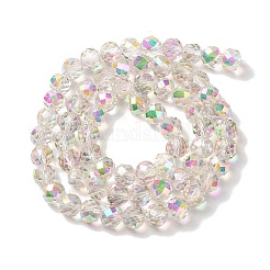Half Rainbow Plated Electroplate Beads Strands&nbsp;EGLA-H104-08A-HR02