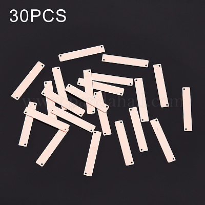 Brass Links&nbsp;KK-PH0002-15RG-1