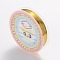 Copper Jewelry Wire, Long-Lasting Plated, Gold, 28 Gauge, 0.3mm, about 65.61 Feet(20m)/roll