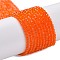 Transparent Glass Beads Strands, Faceted Round, Coral, 2mm, Hole: 0.8mm, about 160~178pcs/strand, 13.58 ~14.17 inch(34.5~36cm)