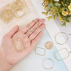 48Pcs 2 Style Alloy Open Back Bezel Pendants&nbsp;PALLOY-CA0002-29