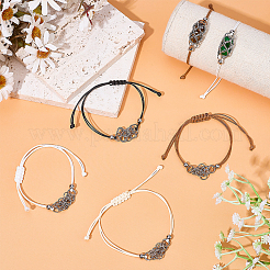 12Pcs 4 Colors 304 Stainless Steel Macrame Pouch Bracelet Making for Stone Holder&nbsp;AJEW-SC0003-01