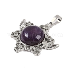 Natural Amethyst Pendants&nbsp;G-I366-02P-19