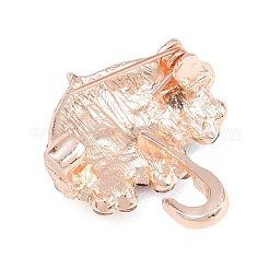 Alloy Rhinestone Lapel Pins for Backpack Clothes&nbsp;JEWB-P058-06G