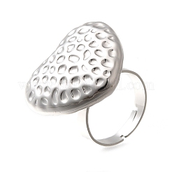 304 Stainless Steel Adjustable Finger Ring&nbsp;RJEW-H244-05P