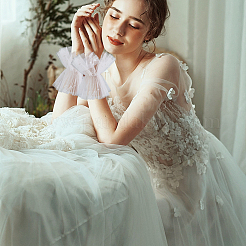 Glitter Lace Long Gloves&nbsp;AJEW-WH0455-123