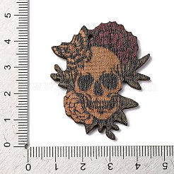 Single Face Printed Wood Pendants&nbsp;WOOD-B009-01E