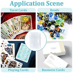 Plastic Card Storage Boxes with Hinged Lids&nbsp;CON-WH20010-05A