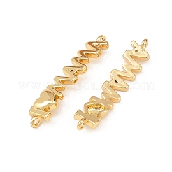 Mother's Day Brass Connector Charms&nbsp;KK-F919-33G