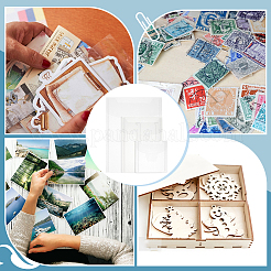 36Pcs 3 Styles Rectangle Transparent PP File Pockets&nbsp;FIND-GA0003-94