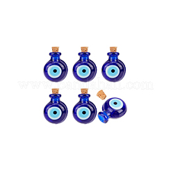 6Pcs Handmade Lampwork Perfume Bottle Pendants&nbsp;LAMP-BC0001-02