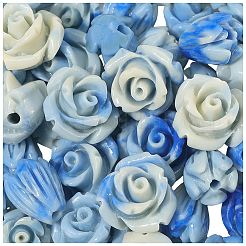 60Pcs 3 Colors Synthetic Coral Carved Beads&nbsp;CORA-SC0001-10