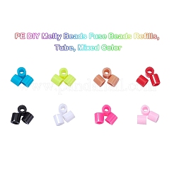 480Pcs 8 Colors PE DIY Melty Beads Fuse Beads Refills&nbsp;DIY-YW0003-22