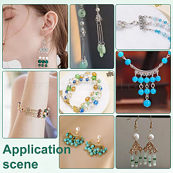 120Pcs 12 Styles Tibetan Style Alloy Chandelier Component Links&nbsp;FIND-PH0025-77