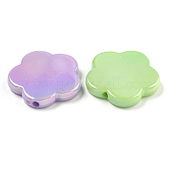 UV Plating Iridescent Acrylic Beads&nbsp;OACR-G039-16