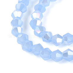 Imitation Jade Electroplate Glass Beads Strands&nbsp;EGLA-A039-J2mm-B08