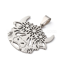 201 Stainless Steel Pendants&nbsp;STAS-V014-07P