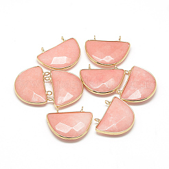 Natural & Synthetic Mixed Stone Semi Circle Pendants&nbsp;G-Q972-M
