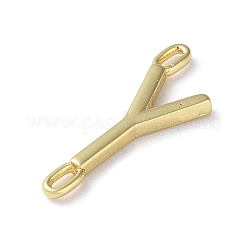 Rack Plating Brass Connector Charms&nbsp;KK-P245-07G-Y
