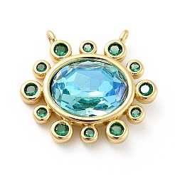 Brass Cubic Zirconia Pendants&nbsp;KK-G419-04G-04