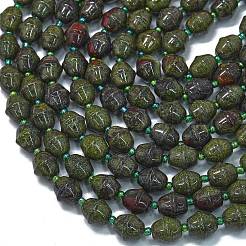 Natural Dragon Blood Beads Strands&nbsp;G-K389-D25-01