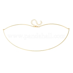 1.5MM Brass Torque Choker Necklaces&nbsp;KK-CBA3297-12G