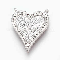 Brass Micro Pave Cubic Zirconia Pendants&nbsp;ZIRC-O026-27-NR