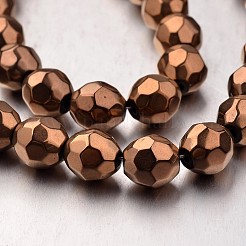 Electroplate Non-magnetic Synthetic Hematite Bead Strands&nbsp;G-F300-42